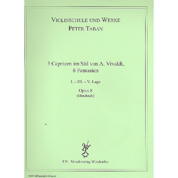 Schule op.7 - 6 Capricen und