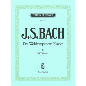 Das Wohltemperierte Klavier Teil 2 BWV870-893
