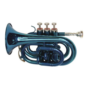 Dimavery TP-300 Bb-Taschentrompete, blau