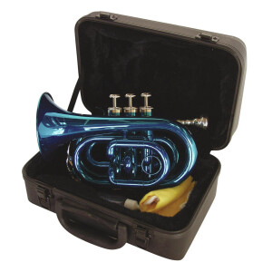 Dimavery TP-300 Bb-Taschentrompete, blau