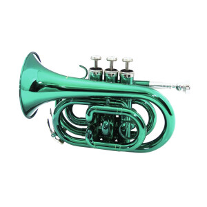 Dimavery TP-300 Bb-Taschentrompete, grün