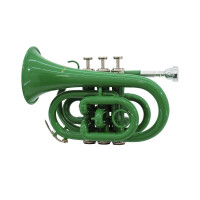 Dimavery TP-300 Bb-Taschentrompete, grün