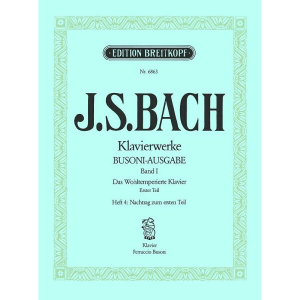 Das wohltemperierte Klavier - Teil 1 Band 4