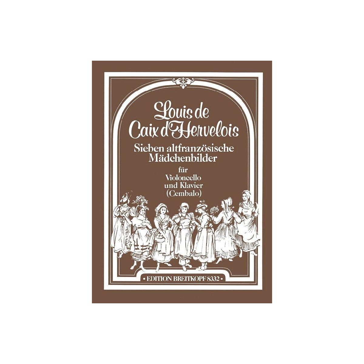 7 altfranzösische Mädchenbilde box