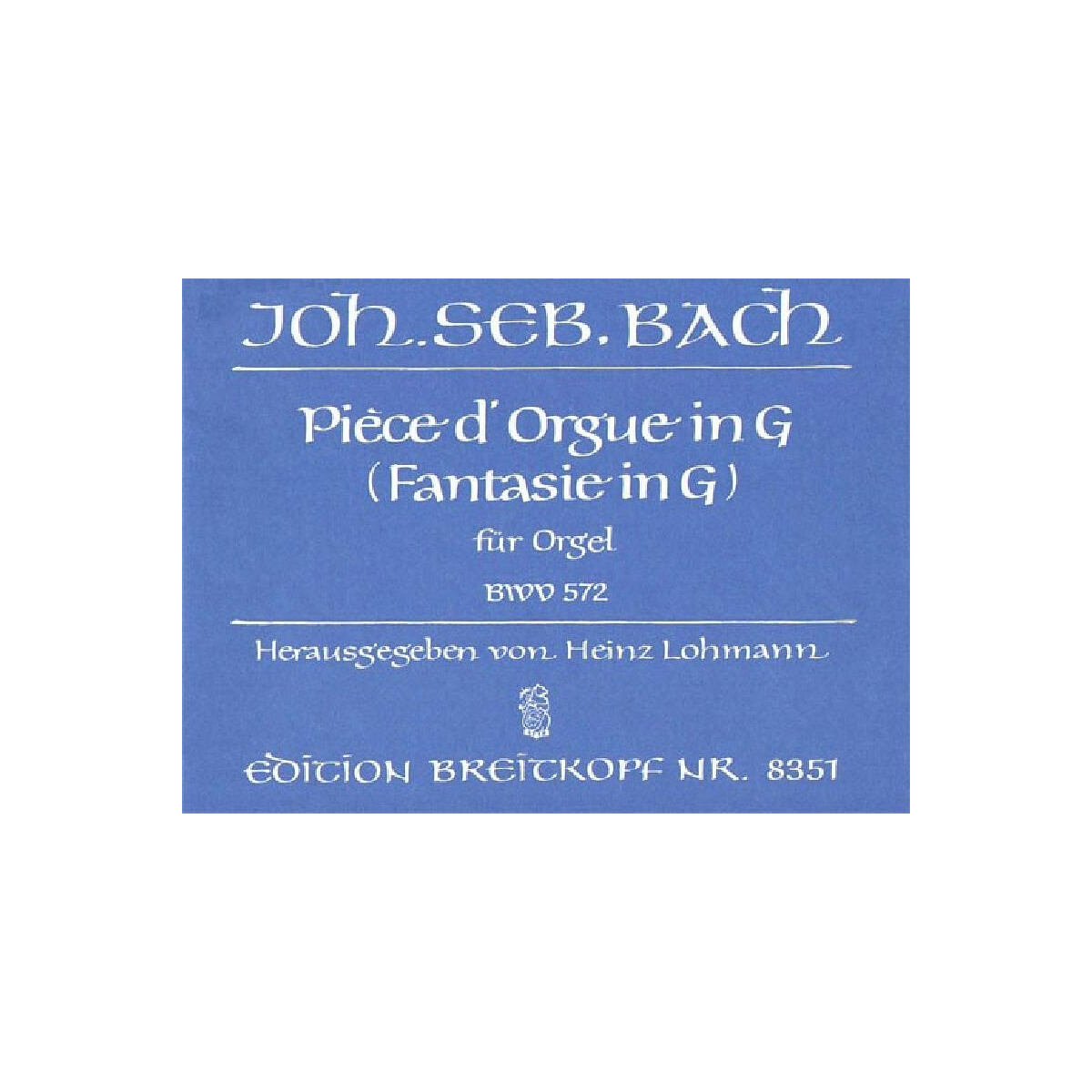 Pièce dorgue G-Dur BWV572 box