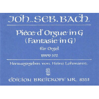 Pièce dorgue G-Dur BWV572