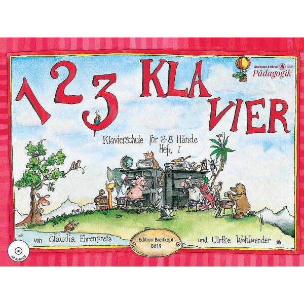 1 2 3 Klavier Band 1 (+CD) - Klavierschule
