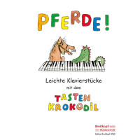 Pferde - leichte Klavierstücke mit dem Tastenkrokodil