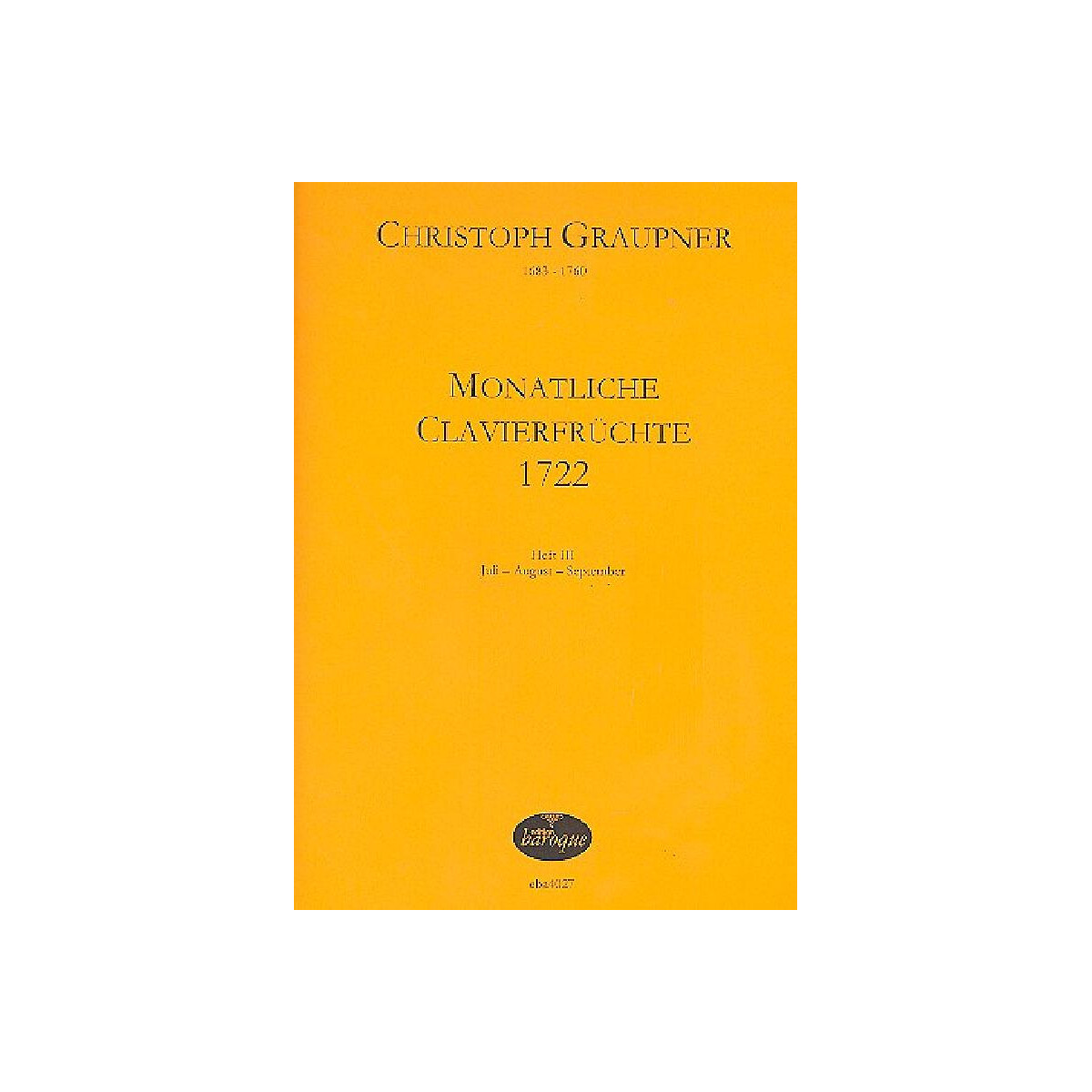 Monatliche Clavierfrüchte 1722 Band box