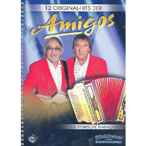 12 Original-Hits der Amigos (+CD) für