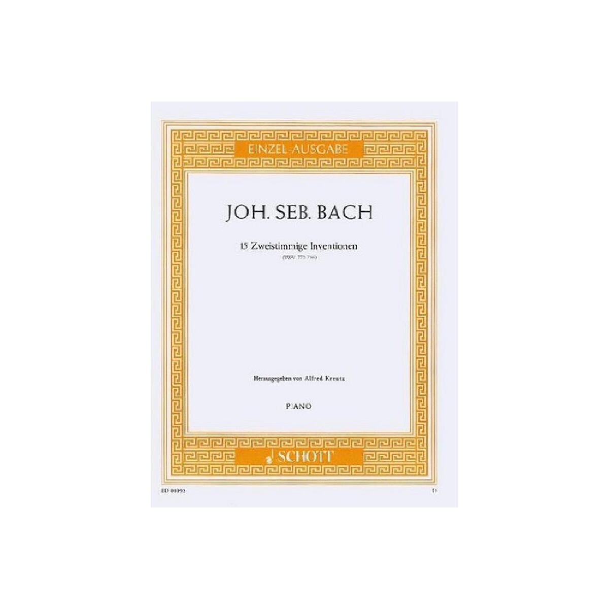 Zweistimmige Inventionen BWV772-786 box