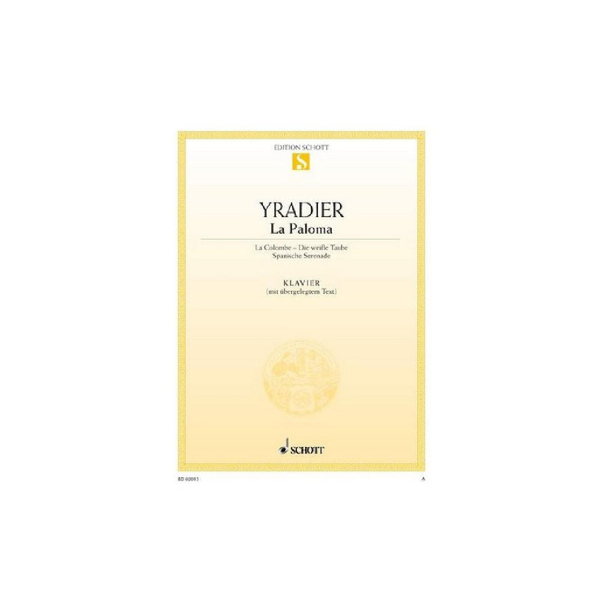 La Paloma für Klavier mit box