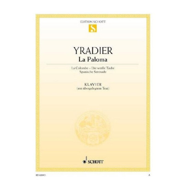 La Paloma für Klavier mit