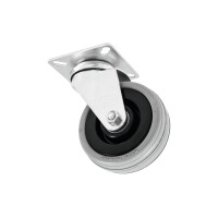 Roadinger swivel castor 75mm gray
