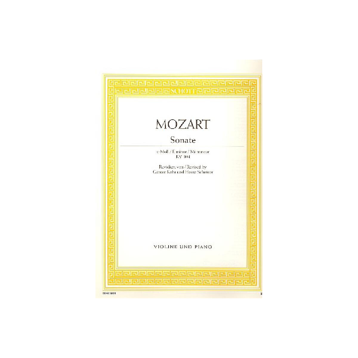 Sonate e-Moll KV304 für Violine box