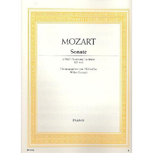Sonate a-Moll KV310 für Klavier