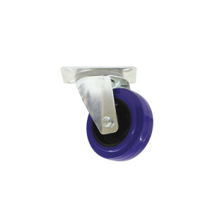 Roadinger swivel castor 100mm blue bearing protected