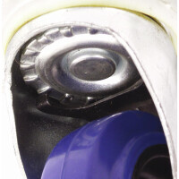 Roadinger Lenkrolle 100mm blau mit Bremse