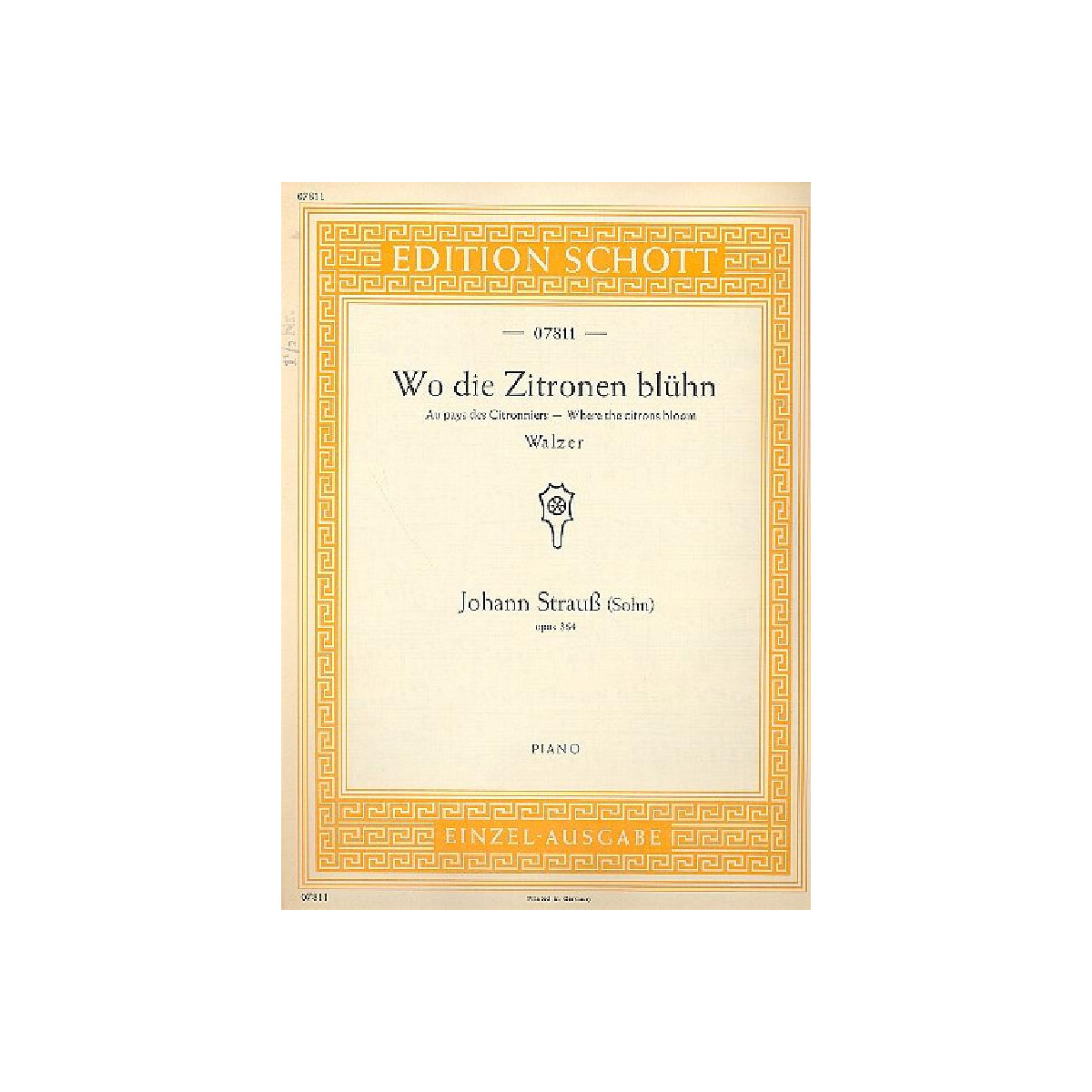 Wo die Zitronen blühn op.364 box