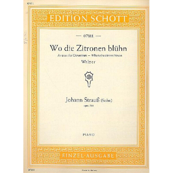 Wo die Zitronen blühn op.364