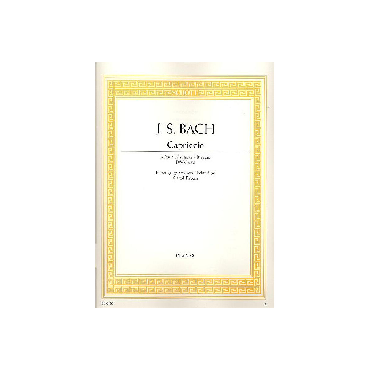 Capriccio BWV992 für Klavier box