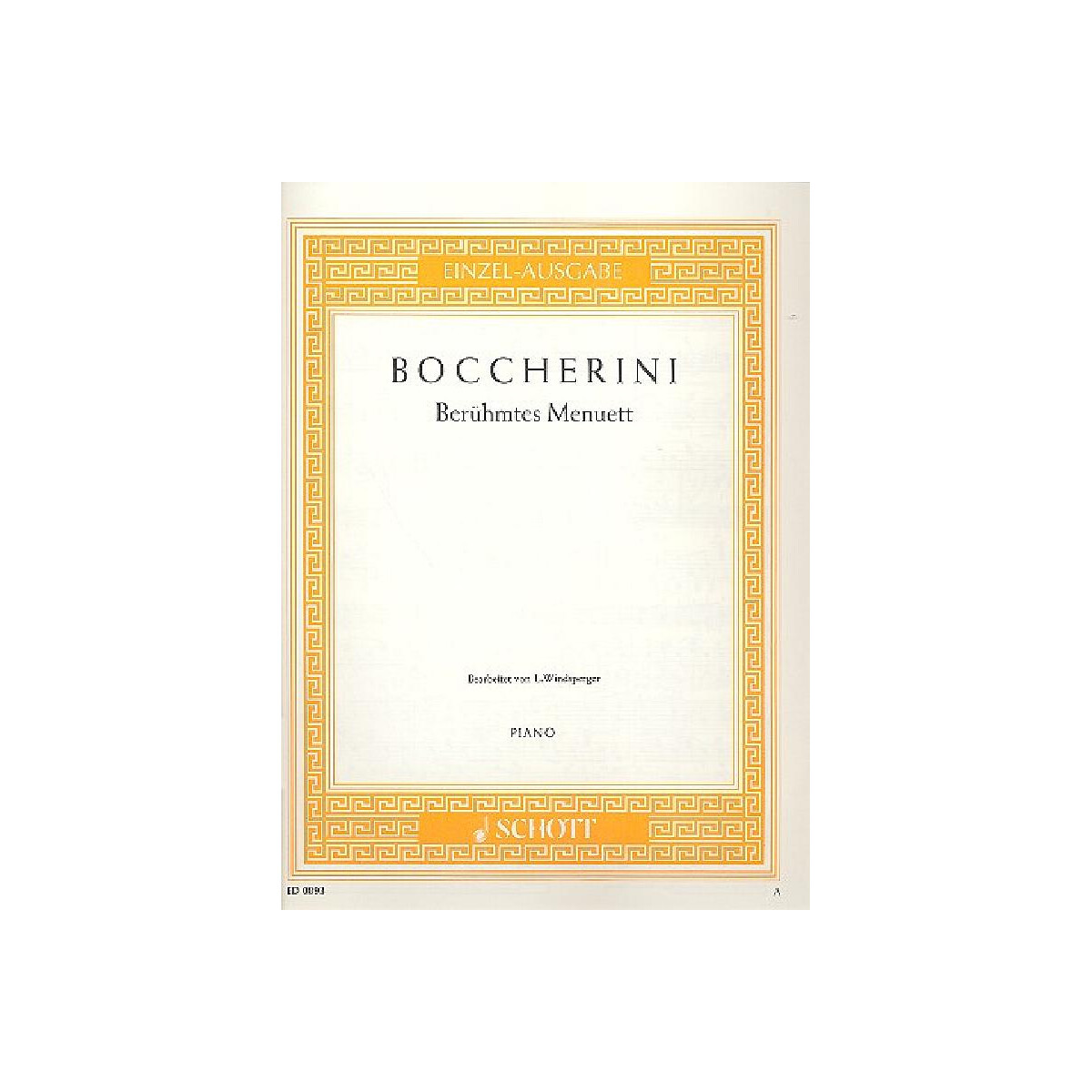 Berühmtes Menuett A-Dur op.13/5 box