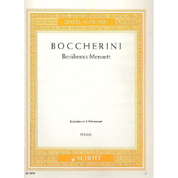 Berühmtes Menuett A-Dur op.13/5