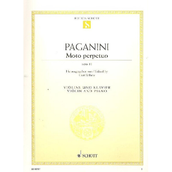 Moto perpetuo op.11 für Violine