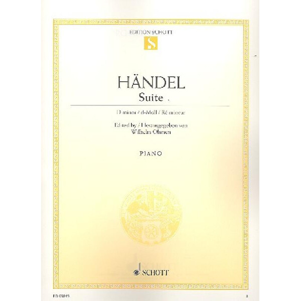 Suite d-Moll HWV437