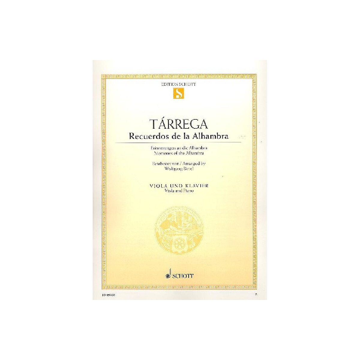 Recuerdos de la Alhambra für Viola box