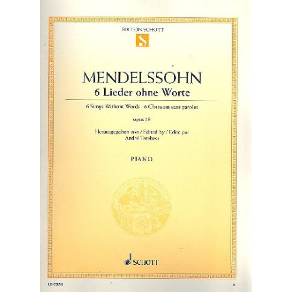 6 Lieder ohne Worte op.19 für Klavier
