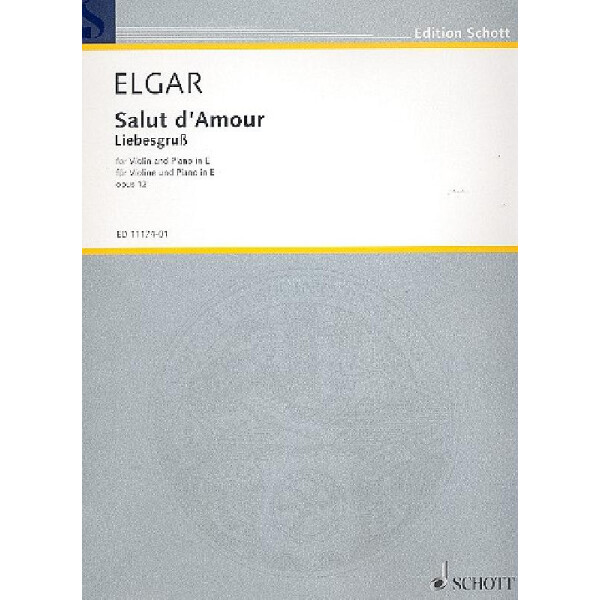 Salut damour op.12 (in E Major)