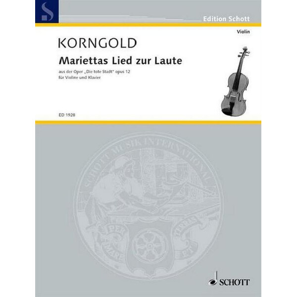 Mariettas Lied zur Laute op. 12