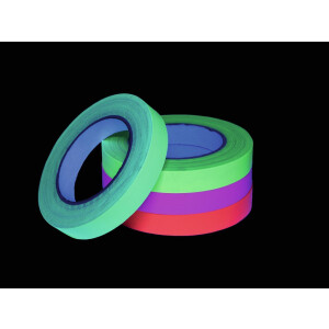 Accessory Gaffa Tape 19mm x 25m neon yellow UV-active