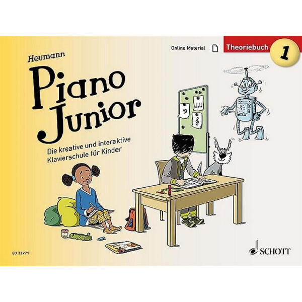 Piano junior - Theoriebuch Band 1 (+Online-Material)