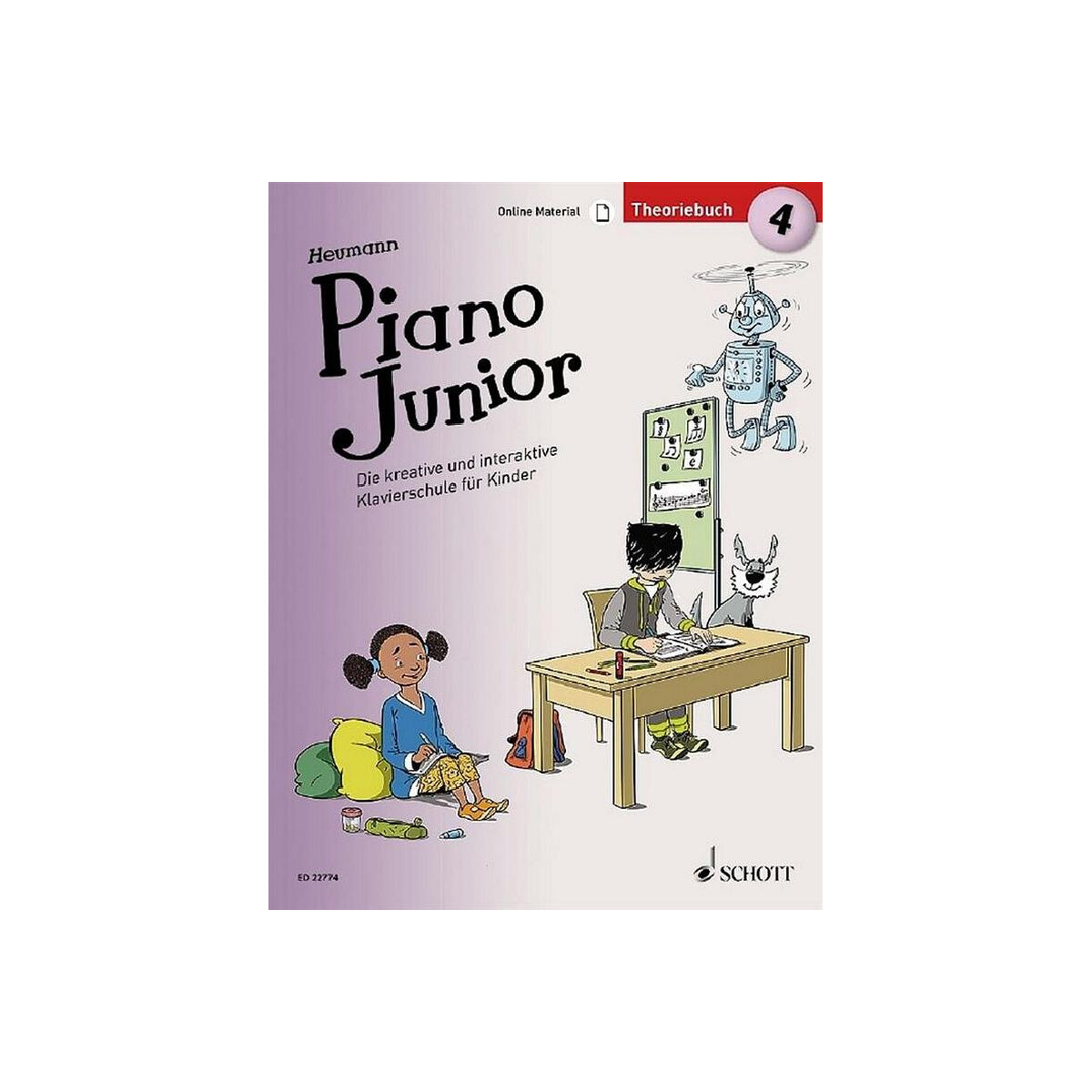 Piano junior - Theoriebuch Band 4 (+Onli box