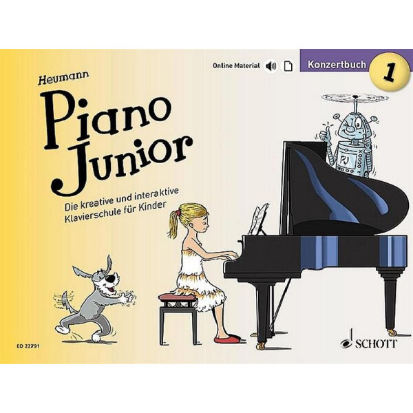 Piano junior - Konzertbuch Band 1 (+Online-Material)