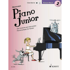 Piano junior - Konzertbuch Band 2 (+Online-Material)