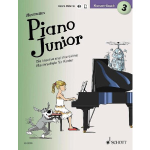 Piano junior - Konzertbuch Band 3 (+Online-Material)