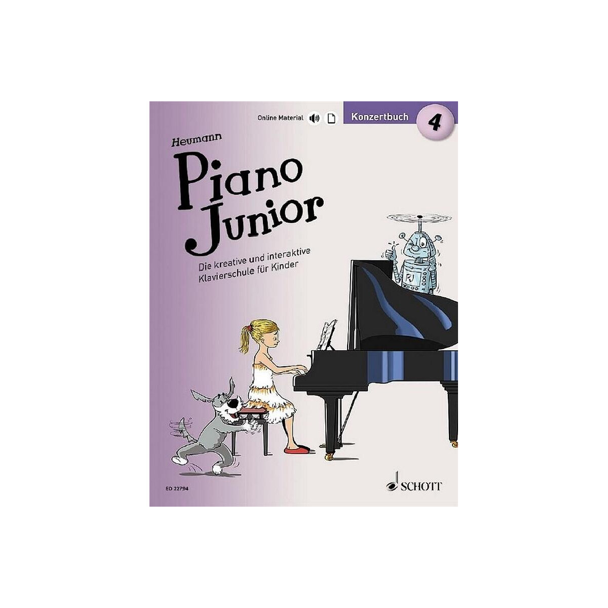 Piano junior - Konzertbuch Band 4 (+Onli box