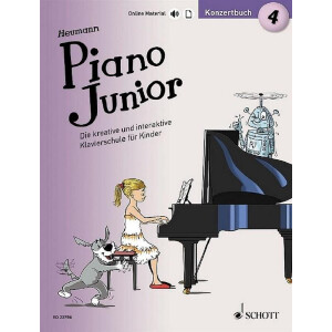 Piano junior - Konzertbuch Band 4 (+Online-Material)