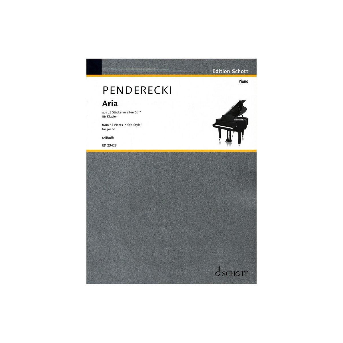 Aria aus 3 Stücke im alten Stil box