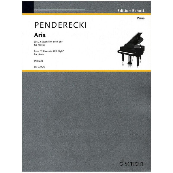 Aria aus 3 Stücke im alten Stil