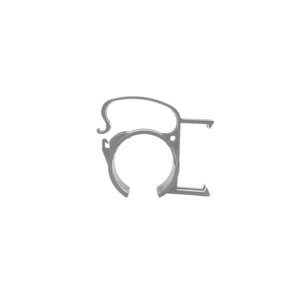 Snap fastening clip silver 4x