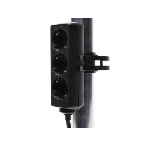 Snap Befestigungsklammer schwarz 4x