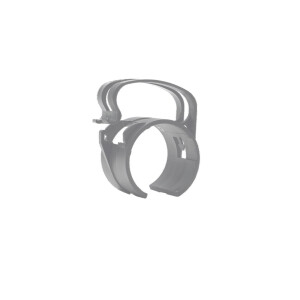 Snap fastening clip light silver 4x