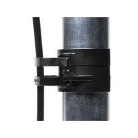 Snap fastening clip light black 4x