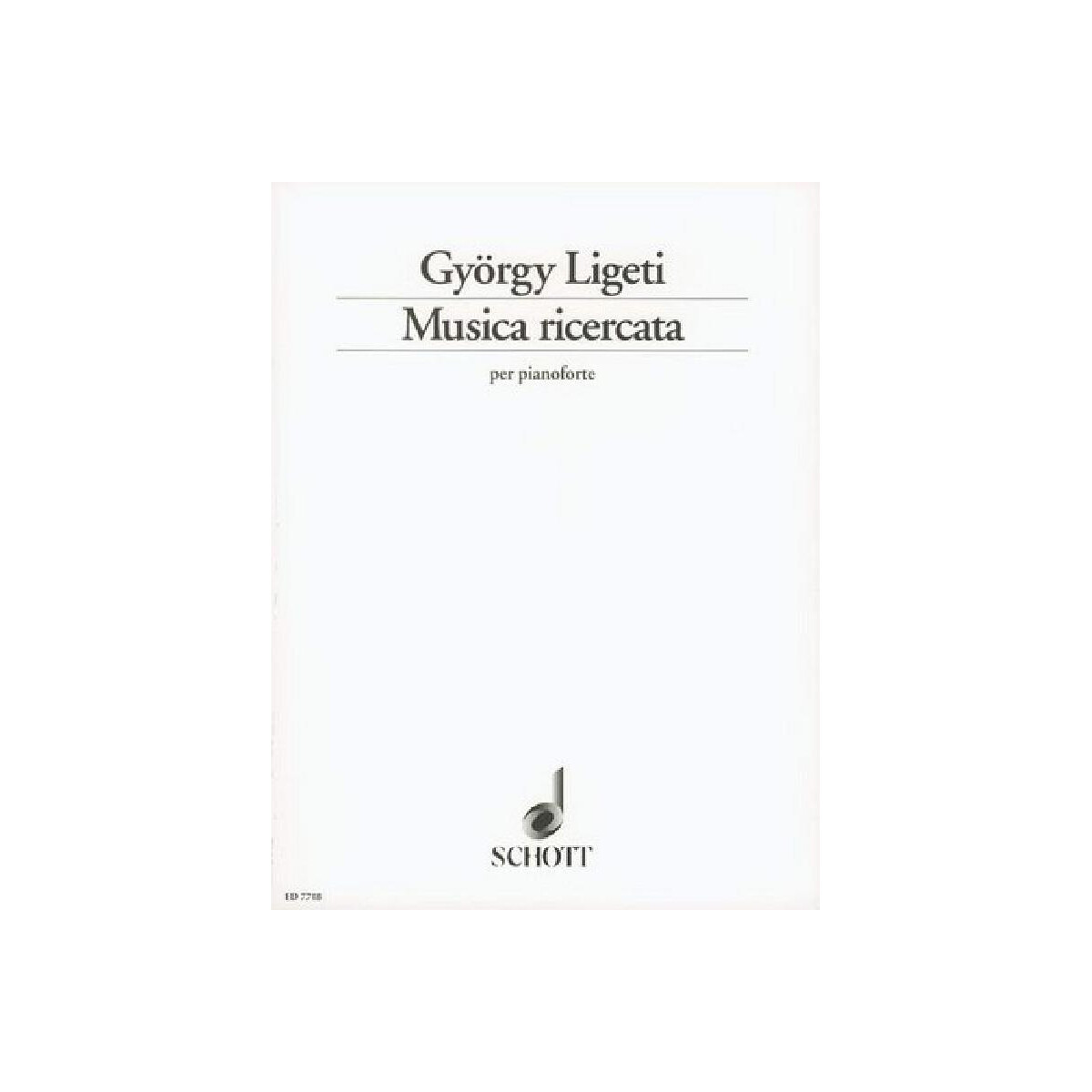 Musica ricercata für Klavier box