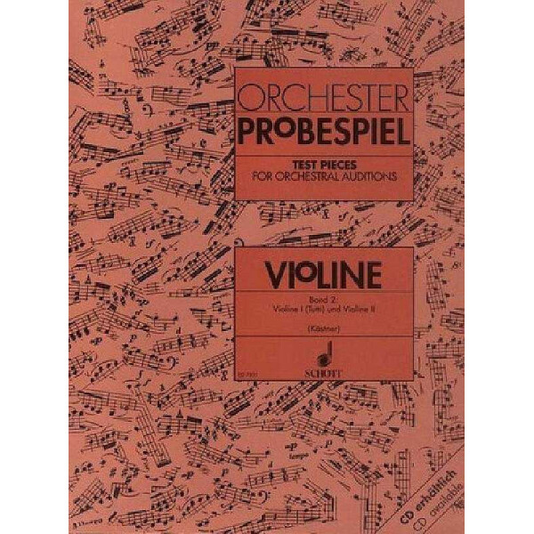Orchester Probespiel Violine Band 2