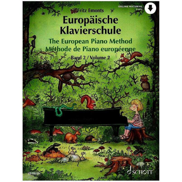Europäische Klavierschule Band 2 (+Online Audio)